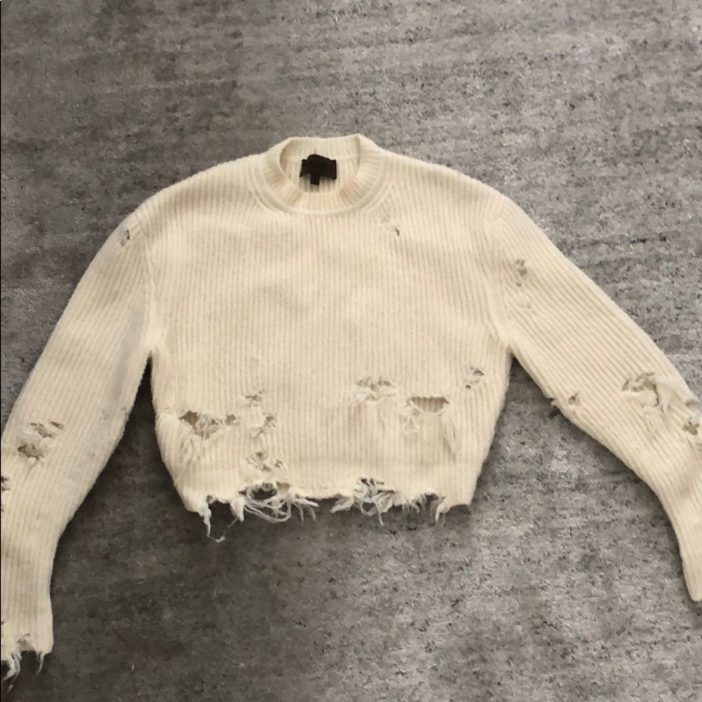 YEezy season 3 cropped sweater
